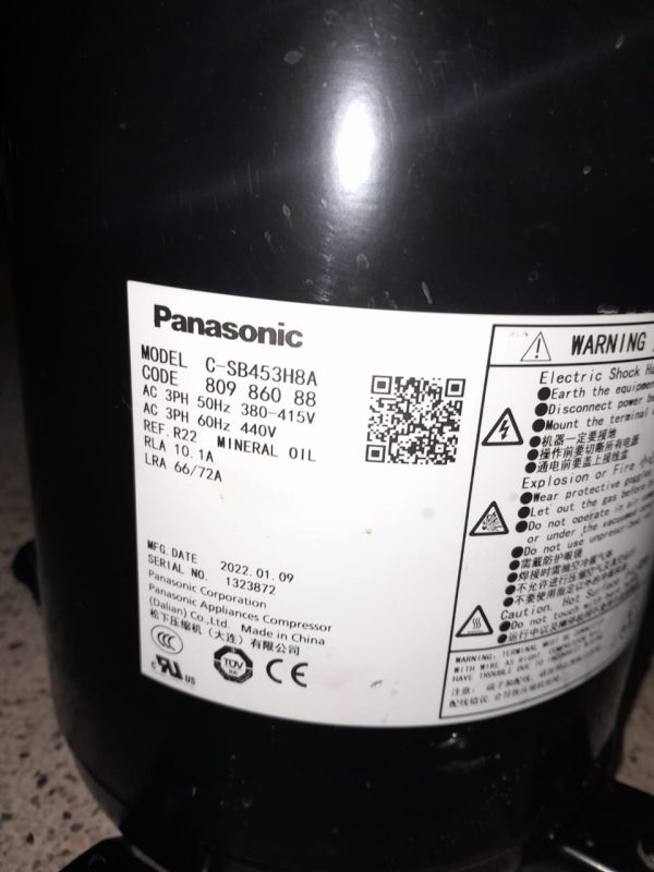 Panasonic Scroll Compressor Capacity 5 Ton R22
