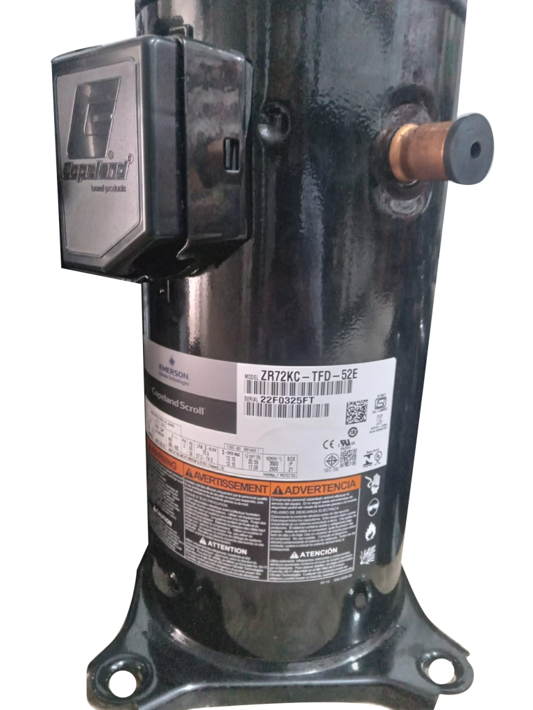 Copeland Scroll Compressor Capacity 5 Ton Model ZR72KC-TFD-522 R22 ...