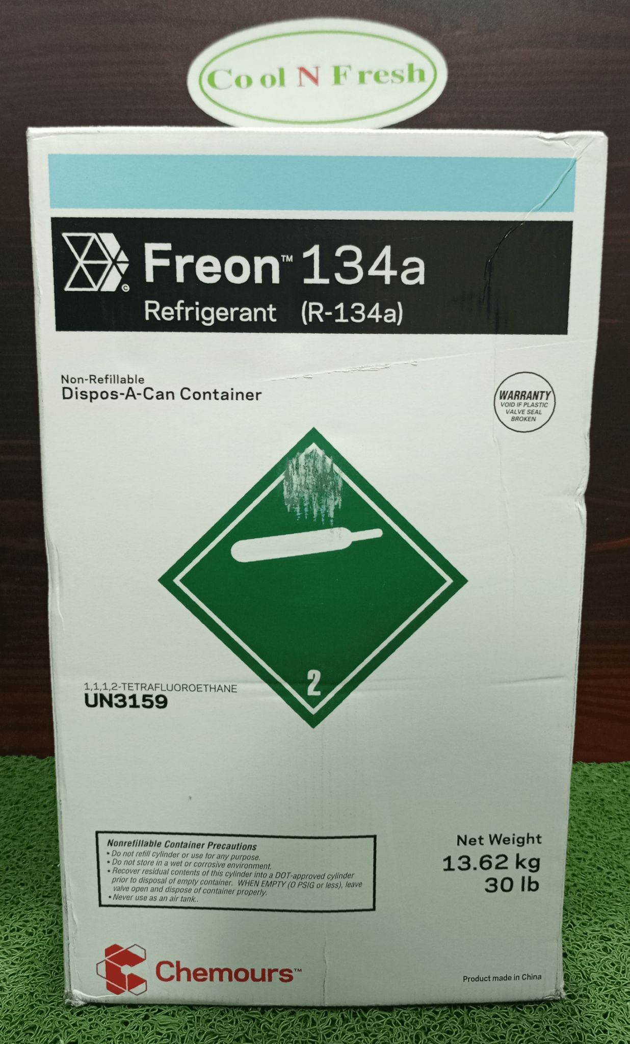 Refrigerant R134a Gas Freon Chemours | Cool N Fresh
